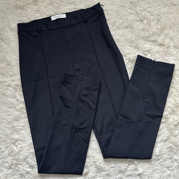 Sandro Pants High Waist Slim Skinny Trousers Black FR 38 / US 6 - Picture 1 of 12